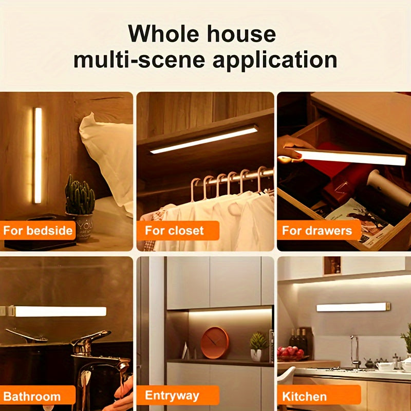 LED Motion Sensor Light Wireless USB Rechargeable Night Light Room Motion Detector Light