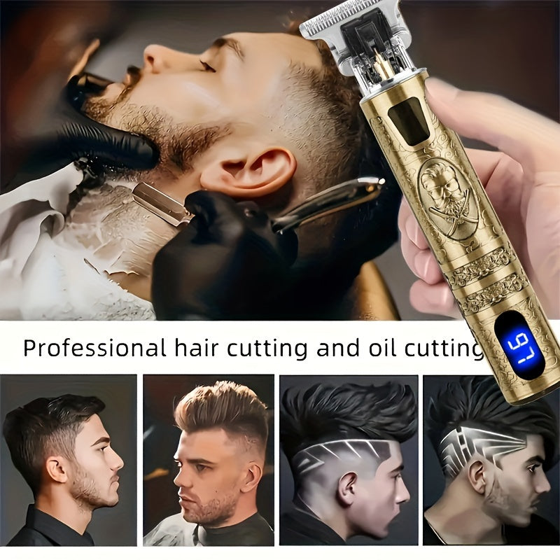 Professional Men Hair Clippers Trimmer Machine Cordless Beard Electric Shaver