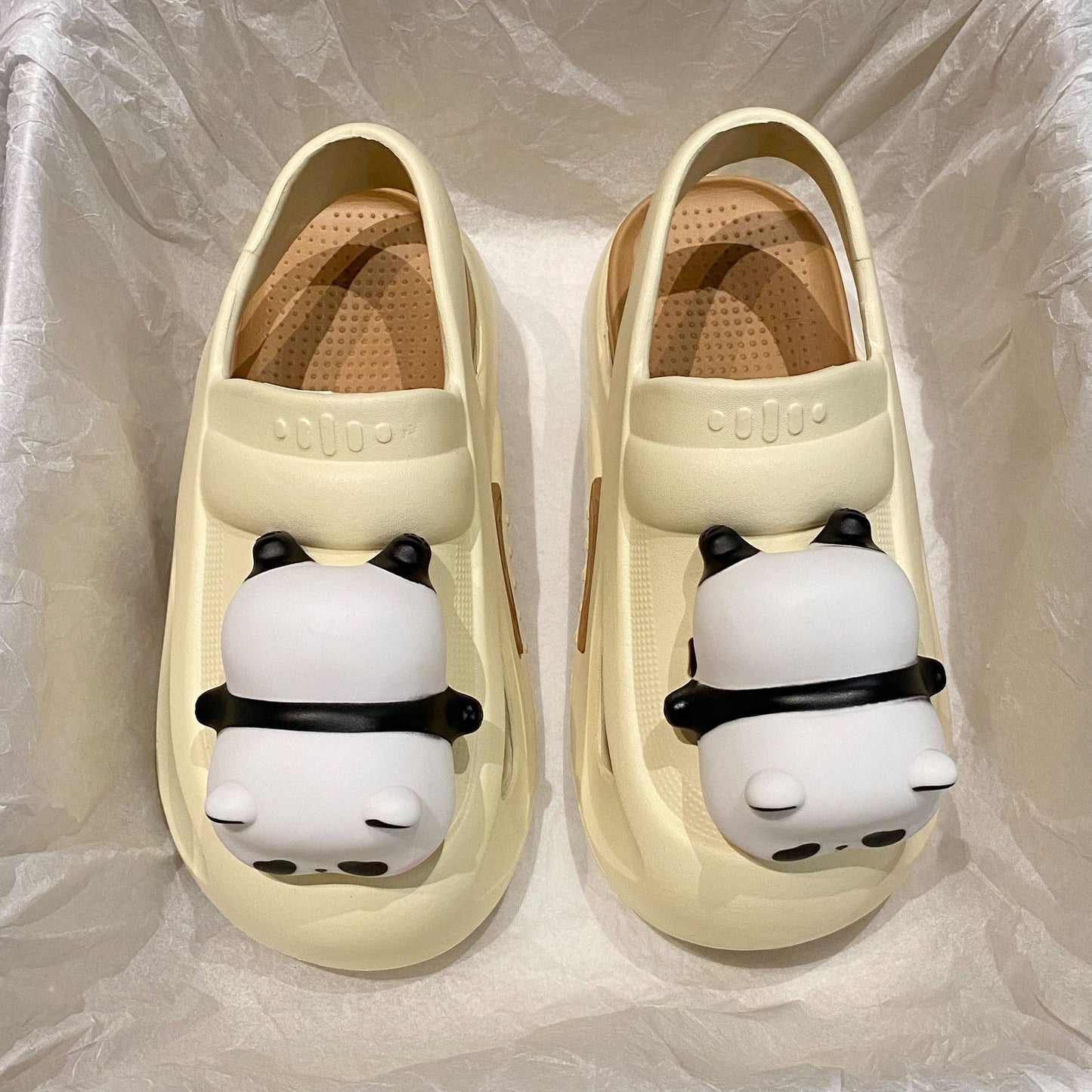 Cute Slippers With Panda Lamp Sandals Slippers with bright light