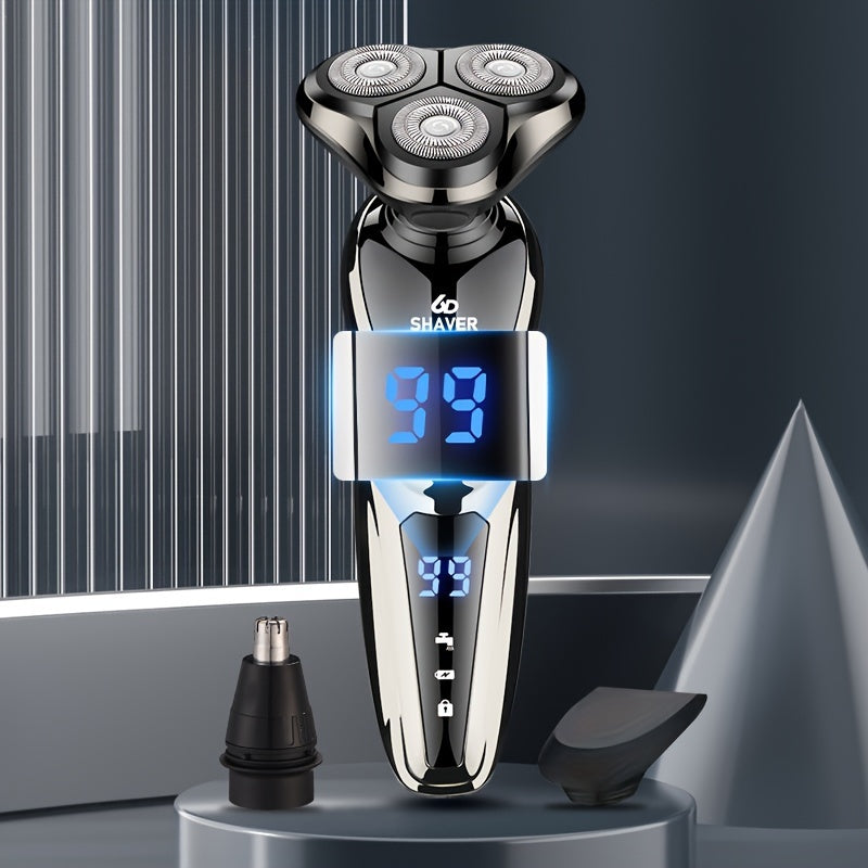 Electric Razor For Men, 3 In 1 Electric Shaver Nose Hair Trimmer