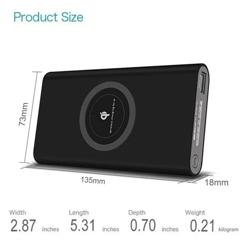 Lenovo Large Capacity Power Bank 200000mAh Portable Charger 120W Fast Charging Wireless PowerBank For iPhone Huawei Samsung