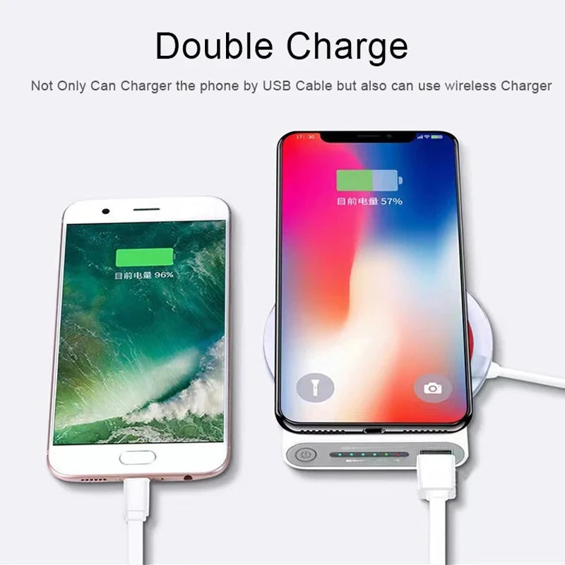 Lenovo Large Capacity Power Bank 200000mAh Portable Charger 120W Fast Charging Wireless PowerBank For iPhone Huawei Samsung