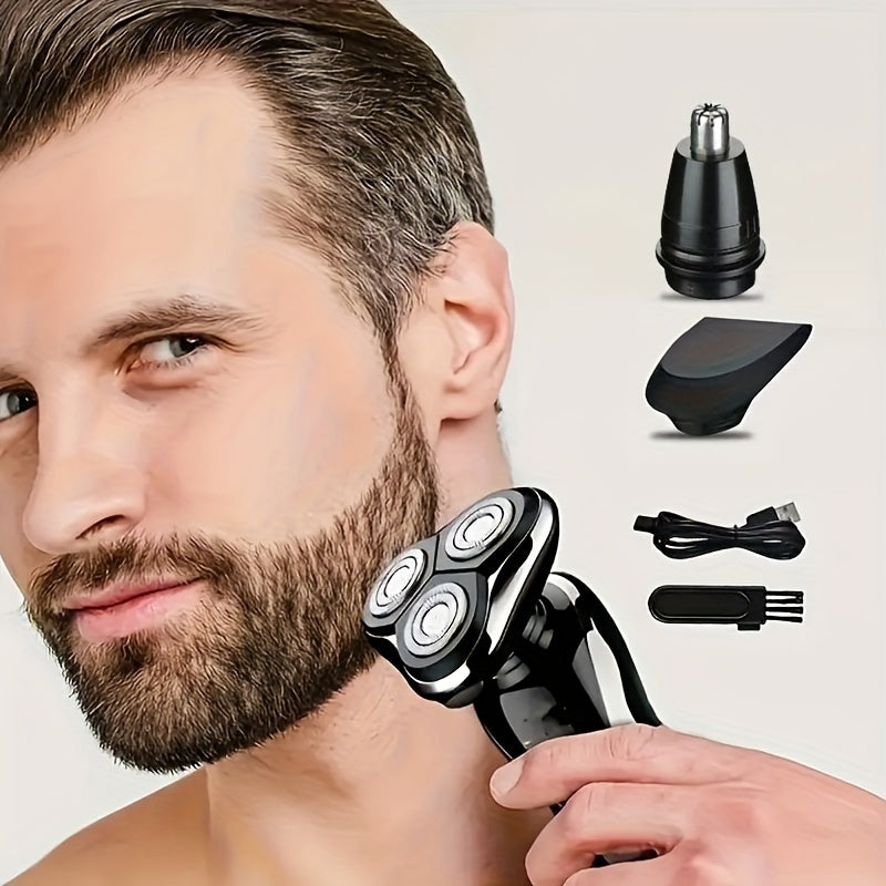 Electric Razor For Men, 3 In 1 Electric Shaver Nose Hair Trimmer