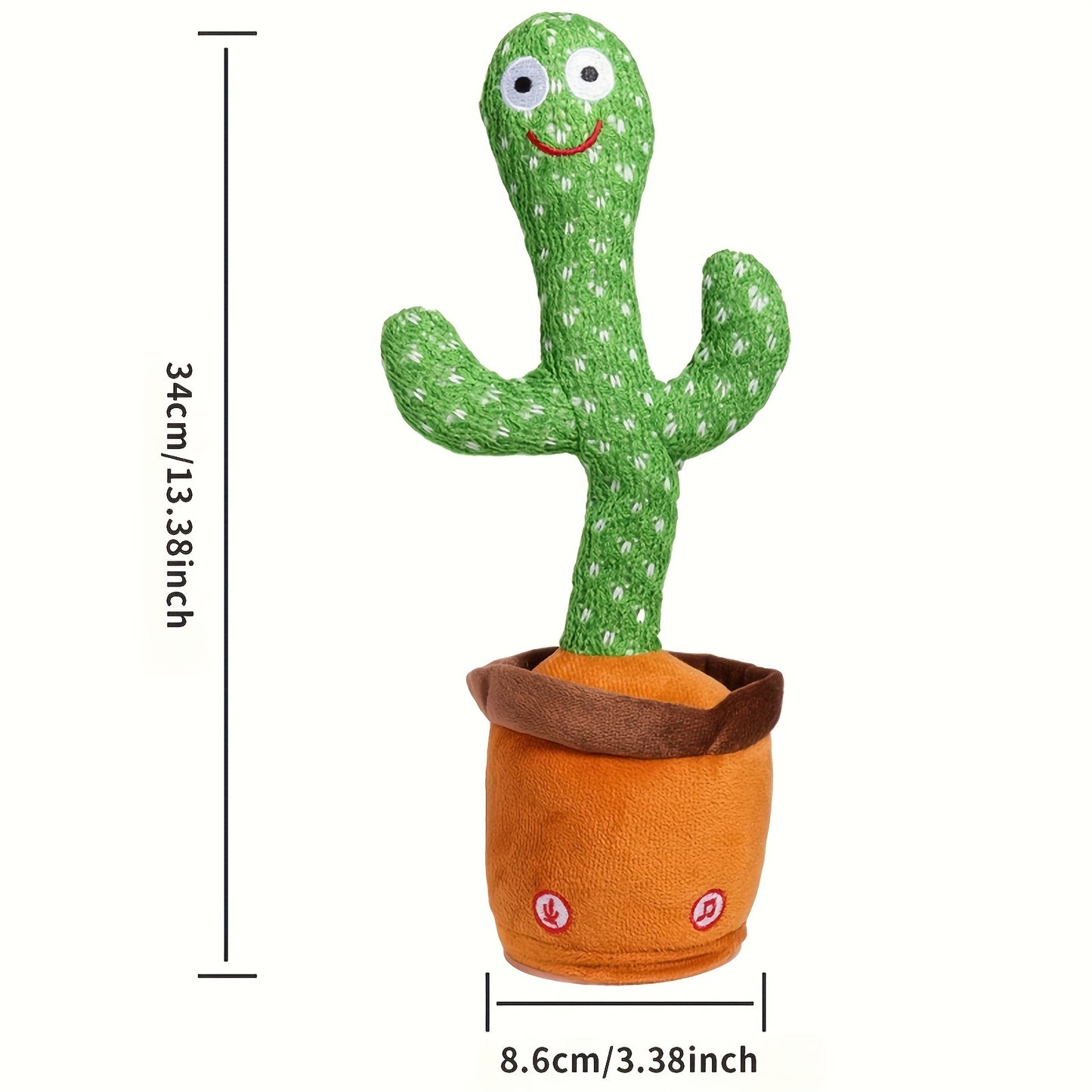 Dancing Cactus Toy With The Song Plush Cute Electronic Shake Education Toys