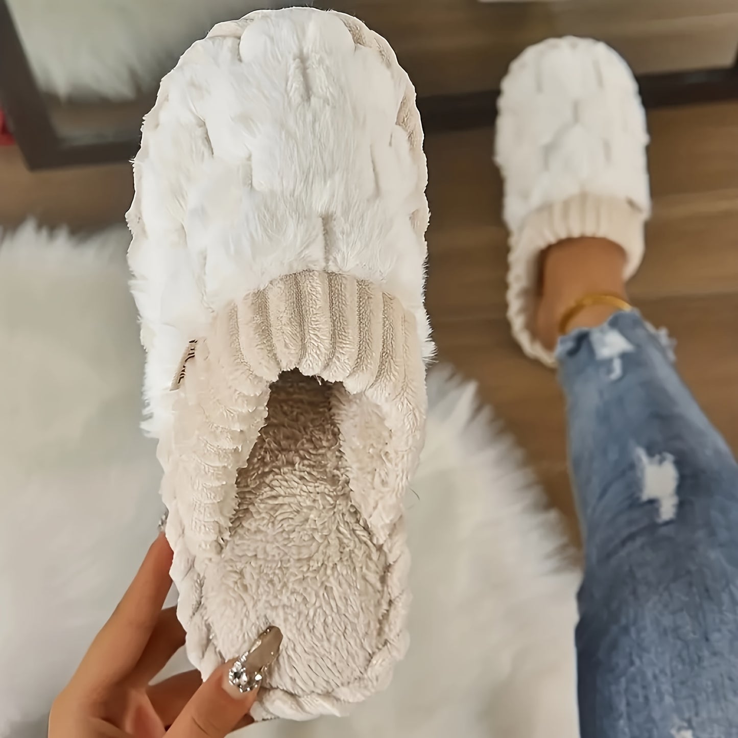 Cozy Winter Fuzzy Slippers - Soft, Warm, and Comfortable